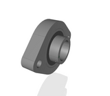 Schaeffler INA FLCTEY25-XL 2 Bolt Flange Radial Insert Ball Bearing and Housing Unit CAD