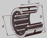 INA RNA 48xx Needle Bearing Dimensions