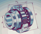 ZARF..-L Screw Support Bearing Dimensions