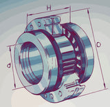 ZARF Screw Support Bearing Dimensions