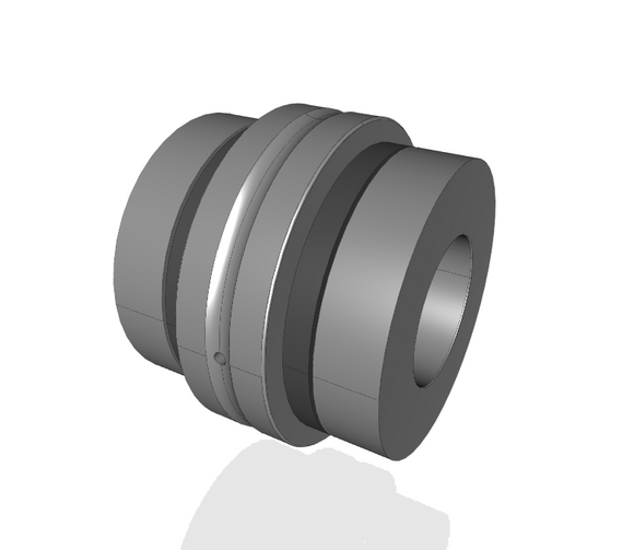 ZARN4075-TV-A Screw Support Bearing CAD