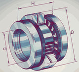 ZARN4075-TV-A Screw Support Bearing Dimensions