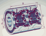 ZKLN..-2AP Screw Support Bearing Dimensions