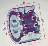 ZKLN Screw Support Bearing Dimensions