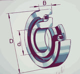 7602 Screw Support Bearing Dimensions