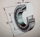 3D dimensions for FAG 30232-XL tapered roller bearing